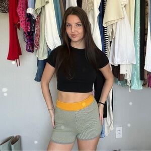 Anthropologie Dolan Left Coast Colorblock Knit Shorts — Size XS
